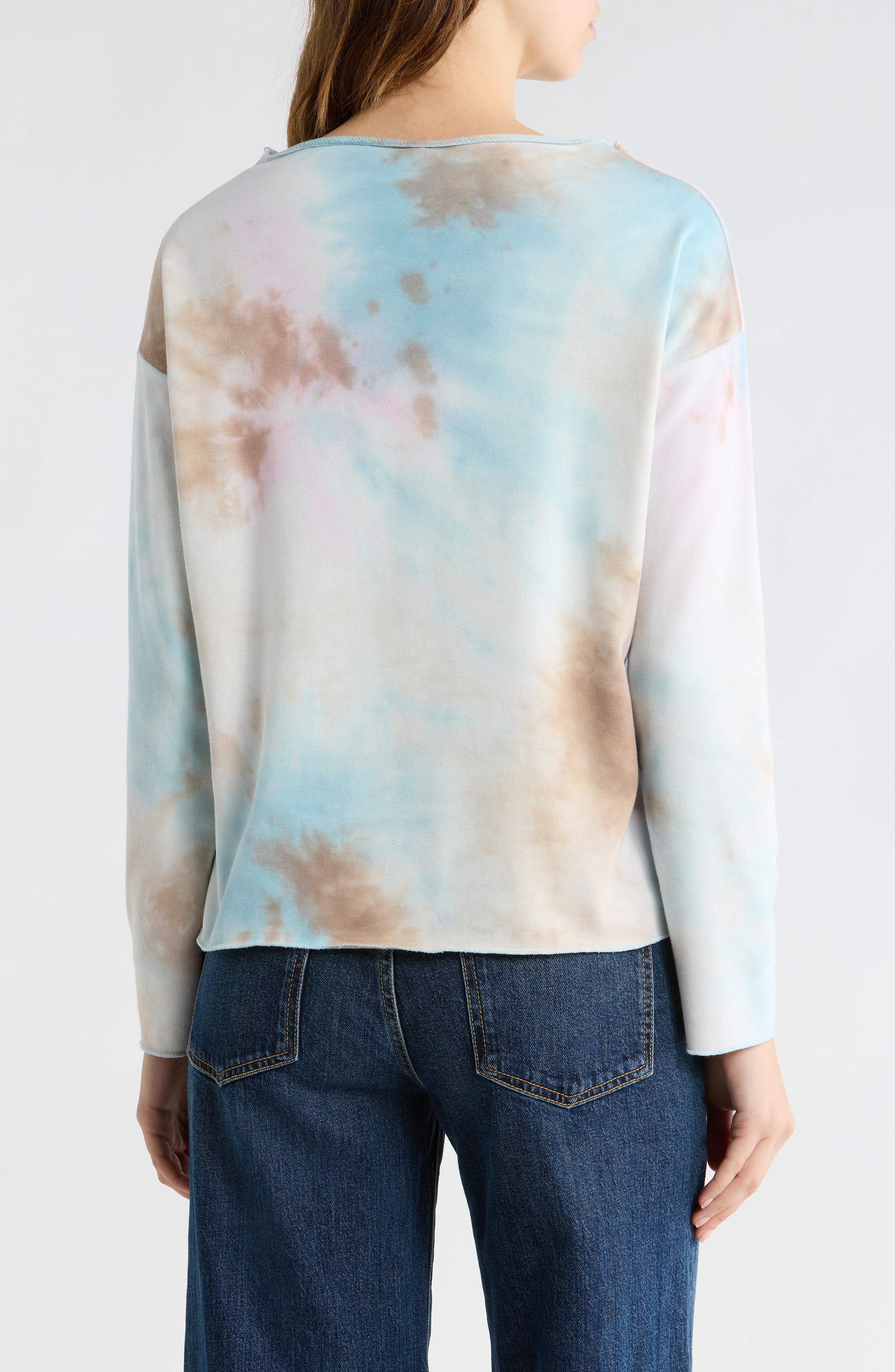 Tie Dye Boat Neck Sweater - image 4