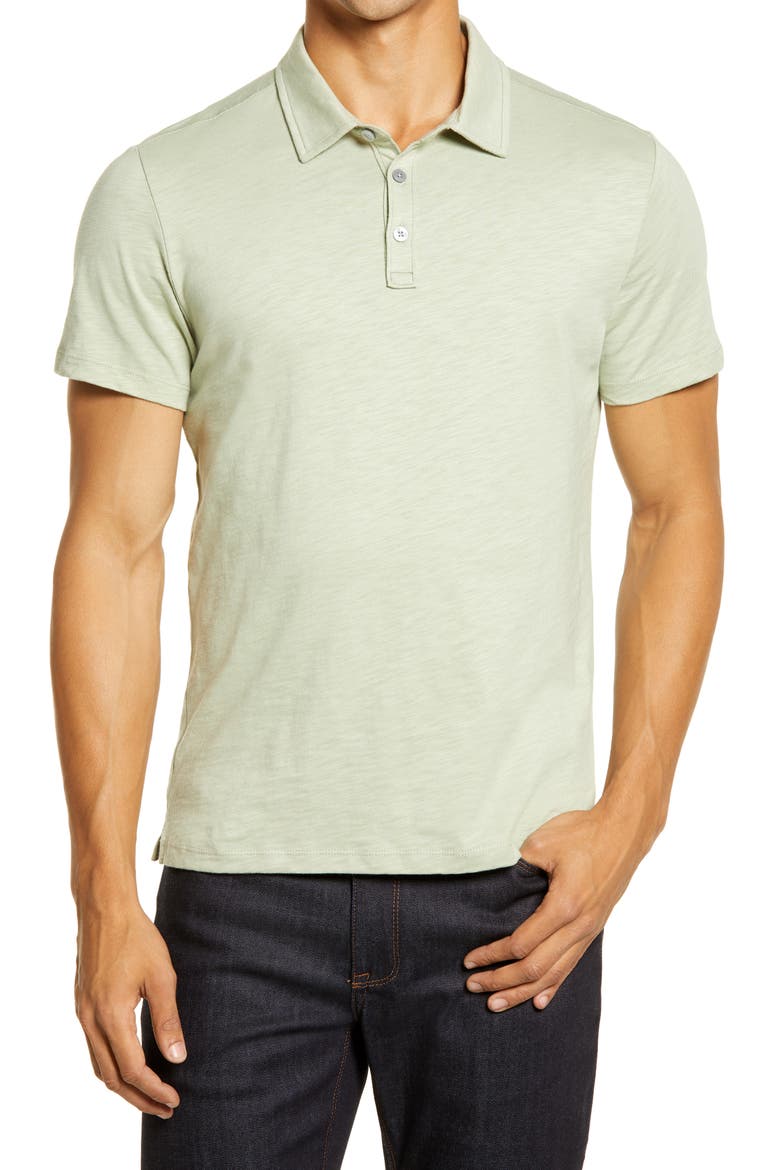 Galford Short Sleeve Polo, Main, color, SHADOW GREEN