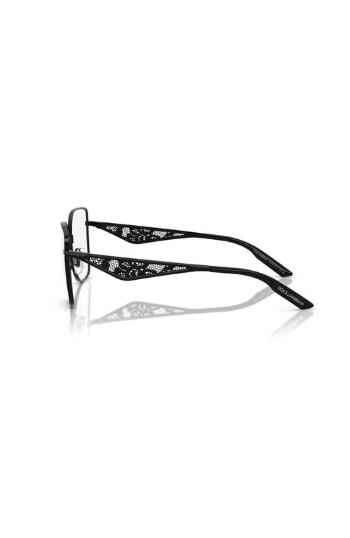 Dolce & Gabbana Dolce&gabbana 54mm Square Optical Glasses In Black