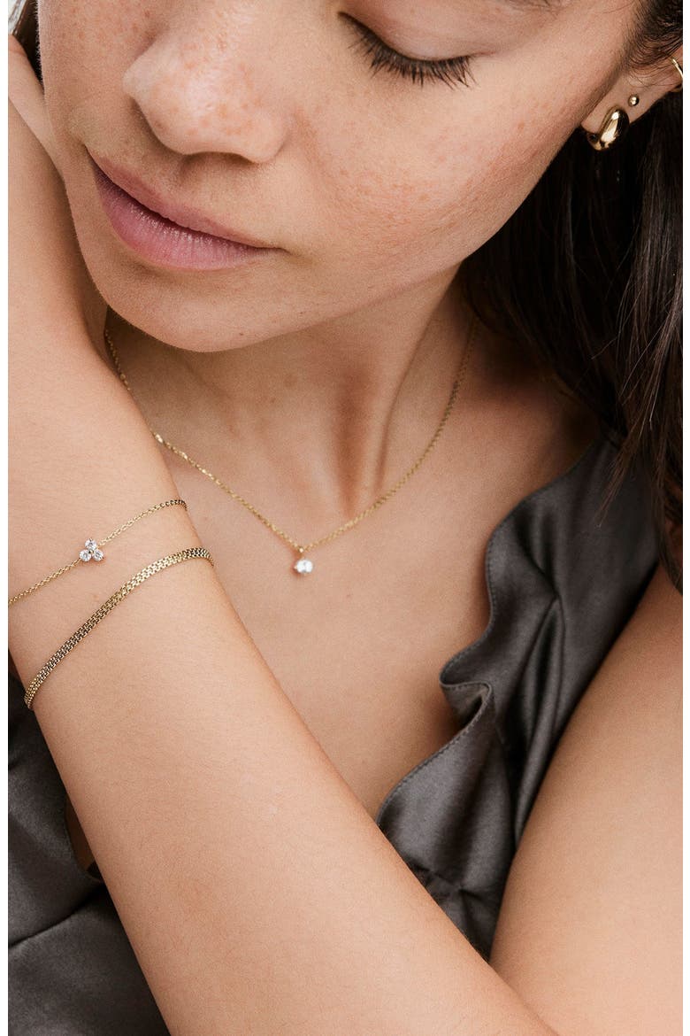 Lotus Bracelet, Alternate, color, Gold Vermeil / Lab Sapphire
