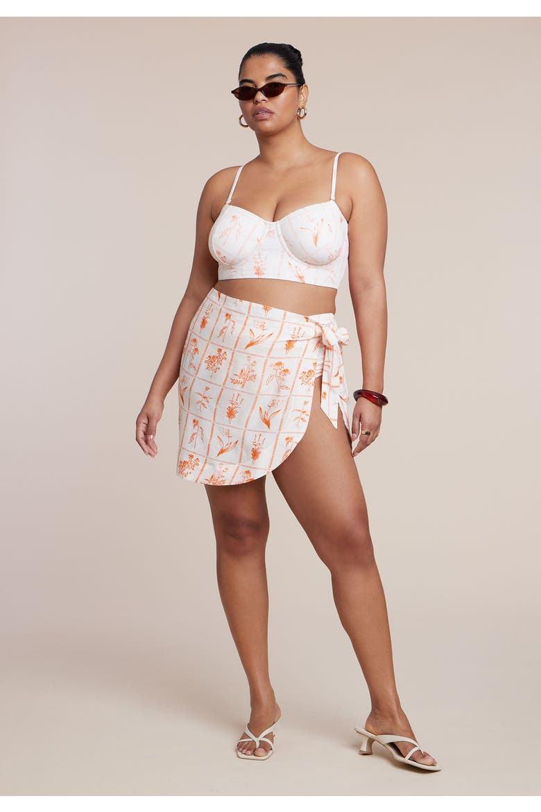 Mini Wrap Skirt, Alternate, color, FRAMES OF PETALS