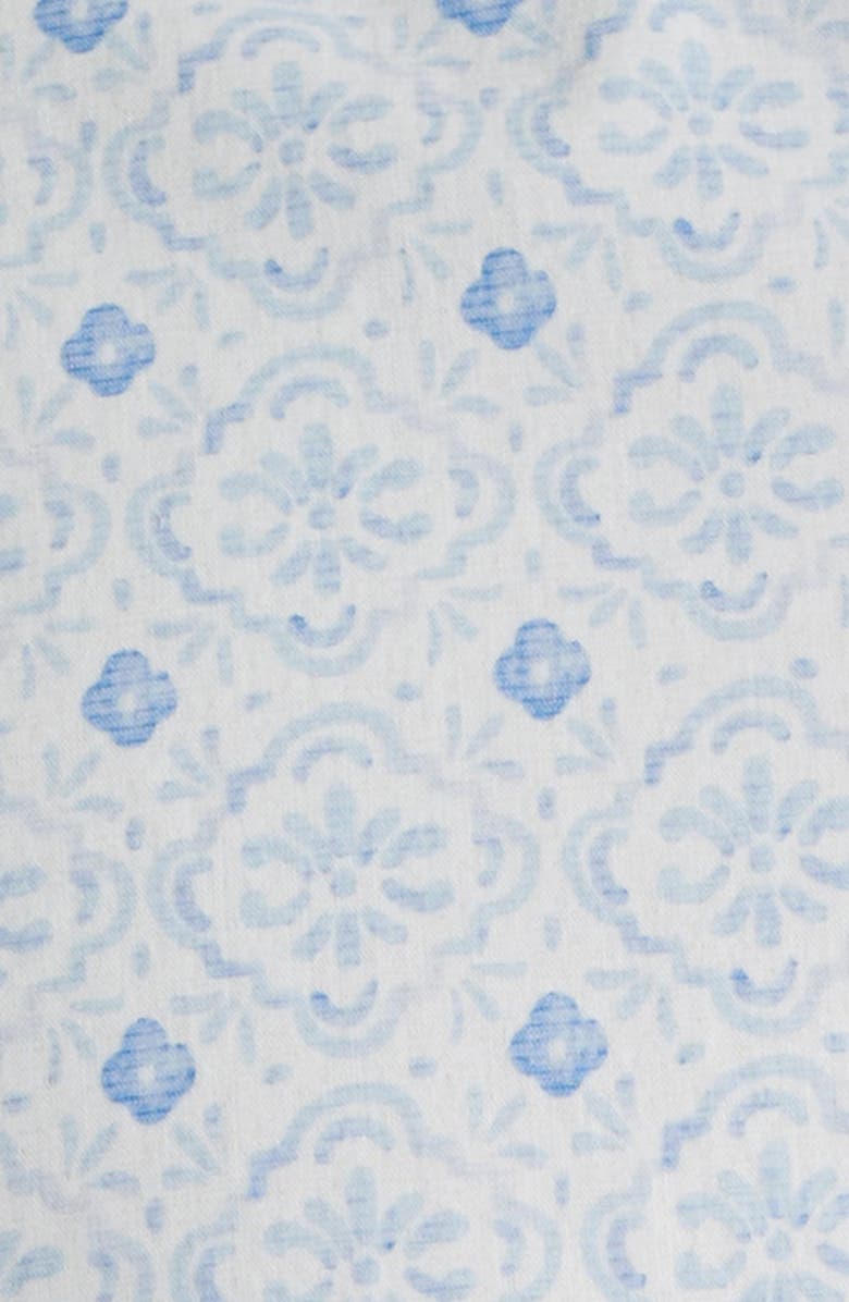 Tommy Bahama Sarasota Stretch Island Medallion IslandZone<sup>®</sup> Button-Up Shirt, Alternate, color, Blue Lapis