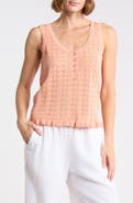DR2 by Daniel Rainn U-Neck Pointelle Sweater Tank