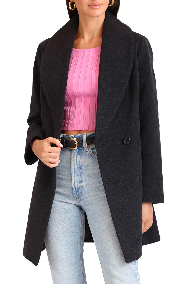 Avec Les Filles Shawl Collar Coat, Alternate, color, 