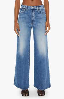 MOTHER The Ditcher Roller Sneak Wide Leg Jeans