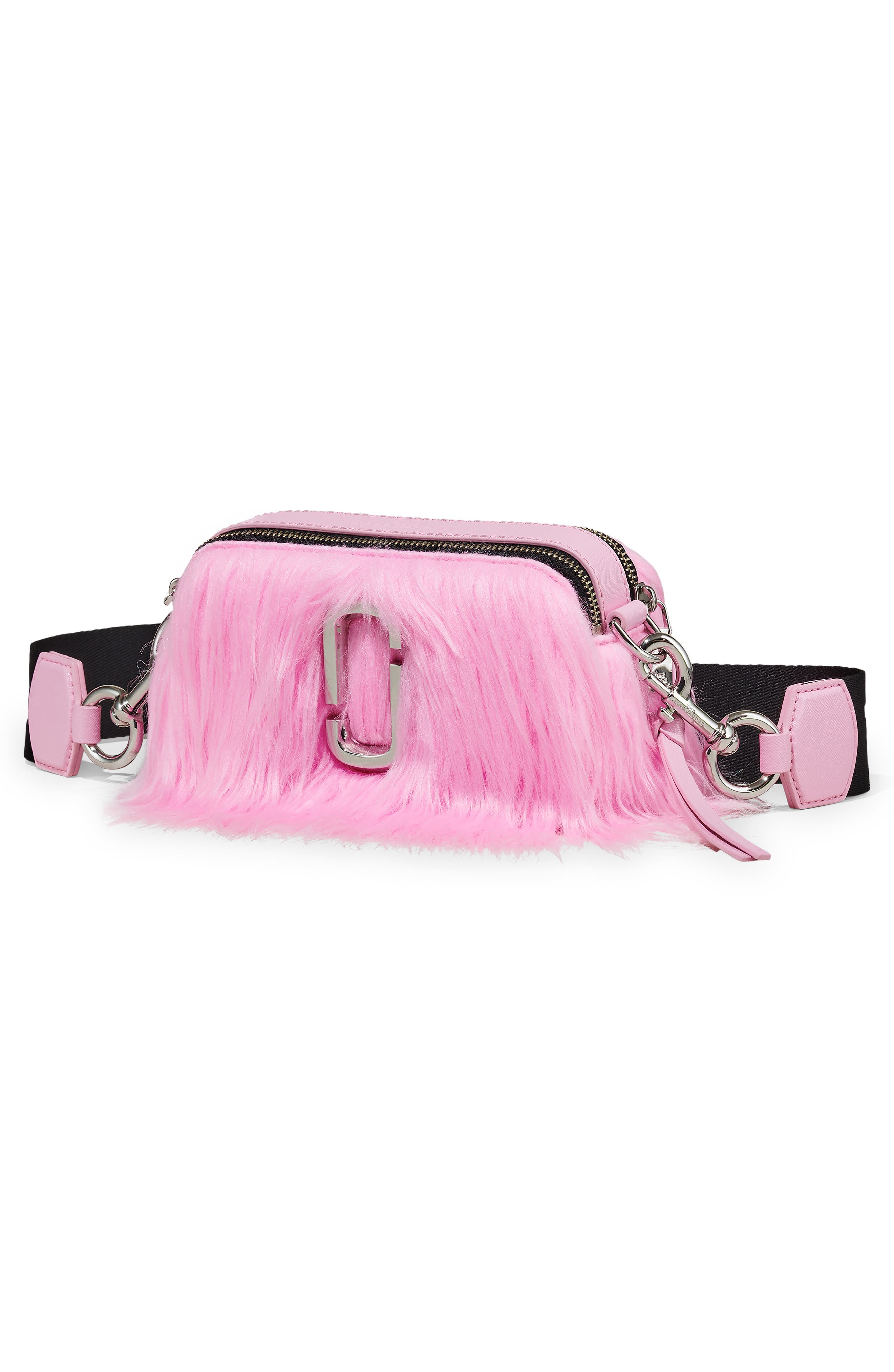 Marc Jacobs Snapshot Faux Fur Crossbody Bag, Alternate, color, 
