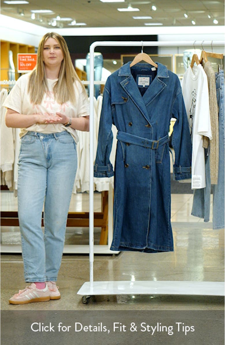 Spade Denim Trench Coat, sales video thumbnail