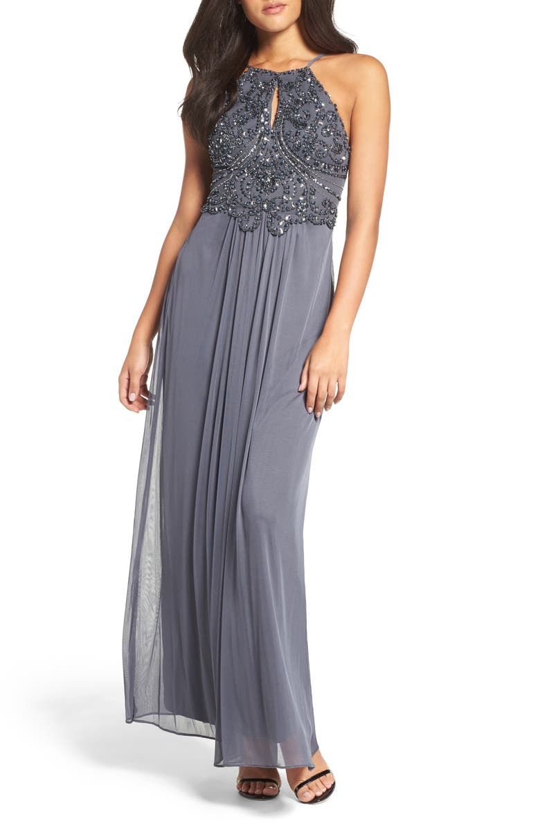 Blondie Nites Beaded Gown, Main, color,