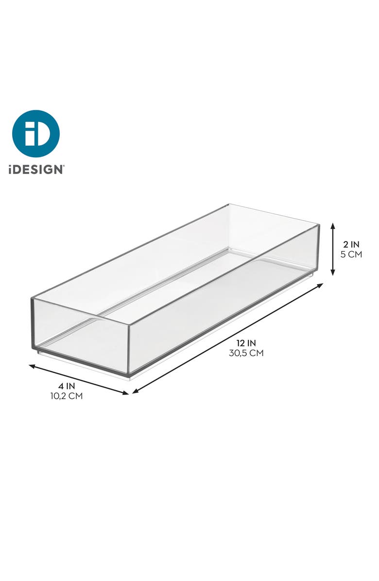 iDesign Plastic Makeup Drawer Organizer Tray - Set of 6 - Clear, Alternate, color, Clear