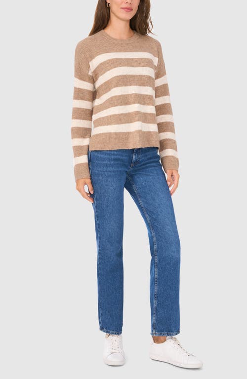 HALOGEN HALOGEN® STRIPE CREWNECK SWEATER