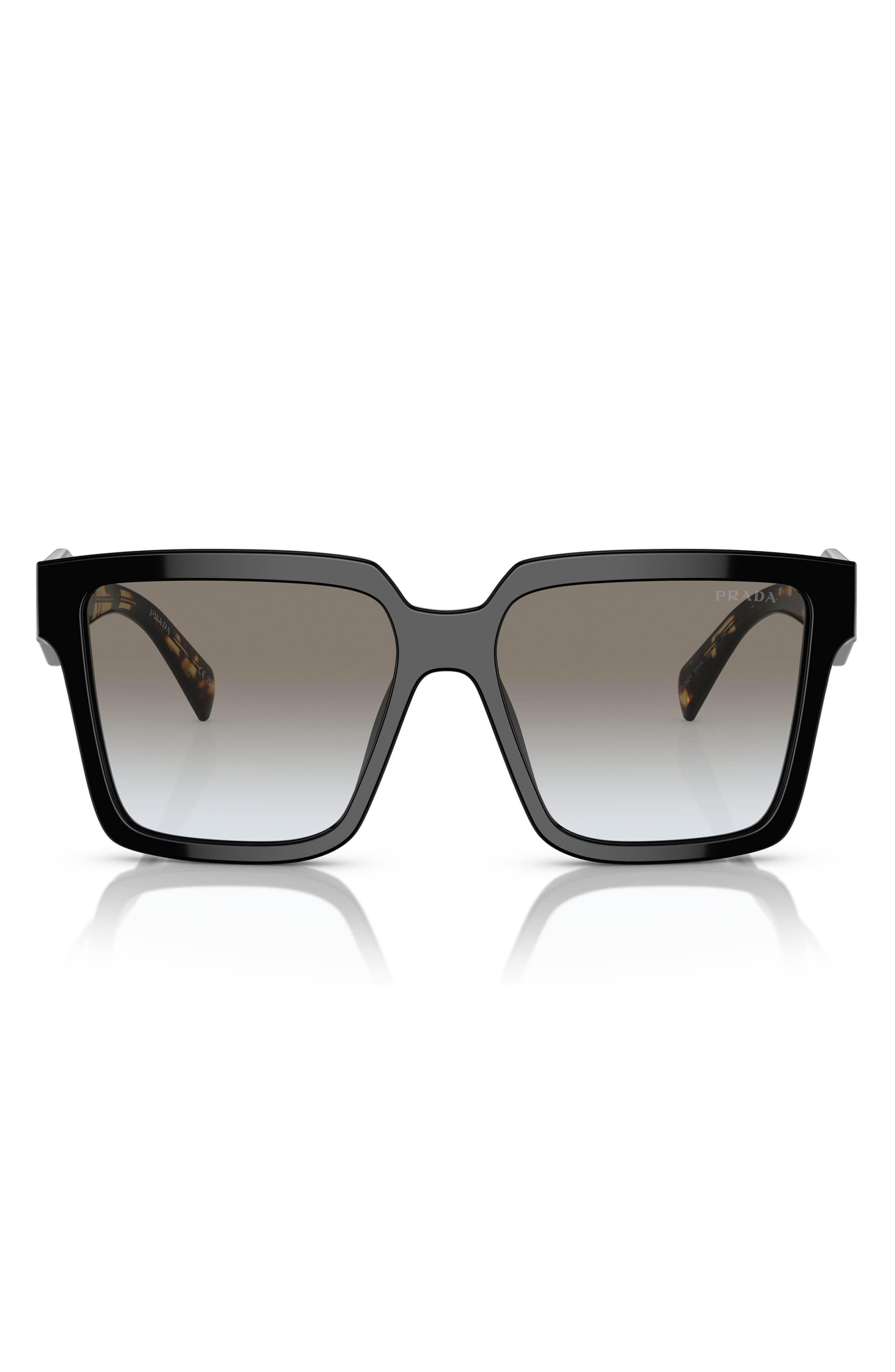 New Prada 57mm Black Gradient Sunglasses Prada PR 14WS 1AB5Z1 Sunglasses Black - eye-oo.com main image 3