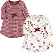 Touched by Nature Comfortable Organic Long-Sleeve Dress 2 Pack