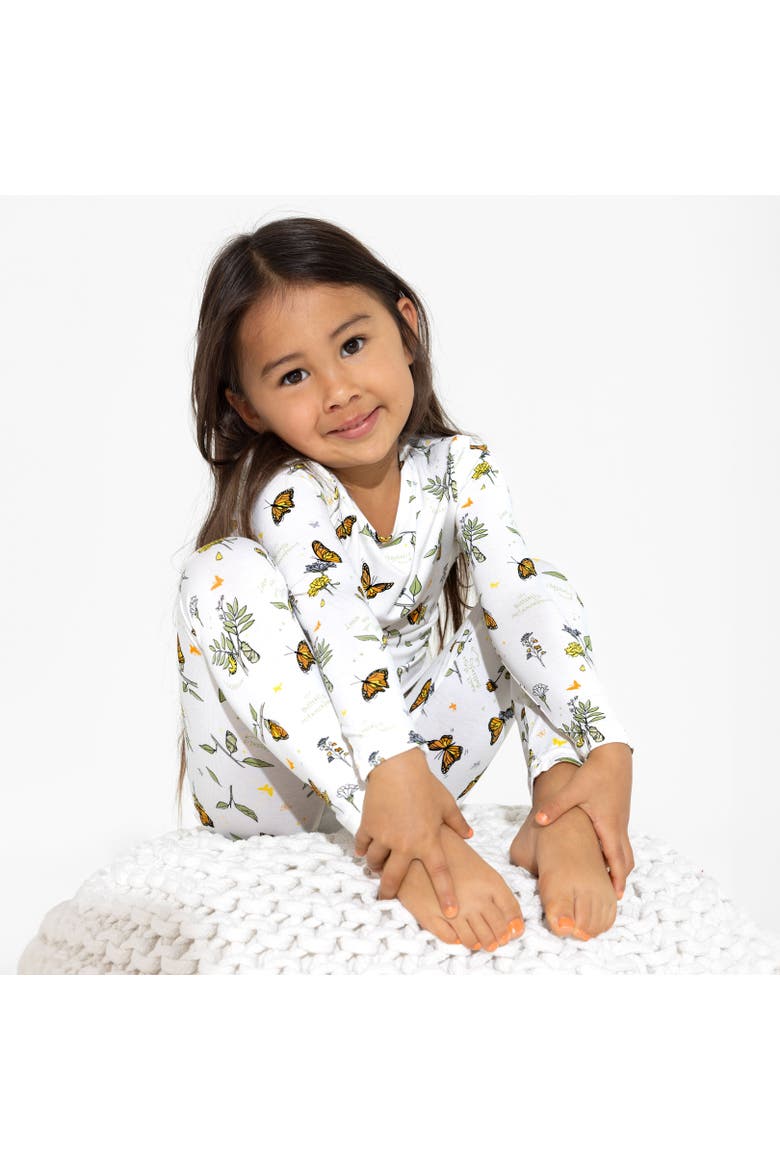 Kids' Monarch Butterfly Set of 2 Piece Pajamas, Alternate, color, Monarch Butterfly