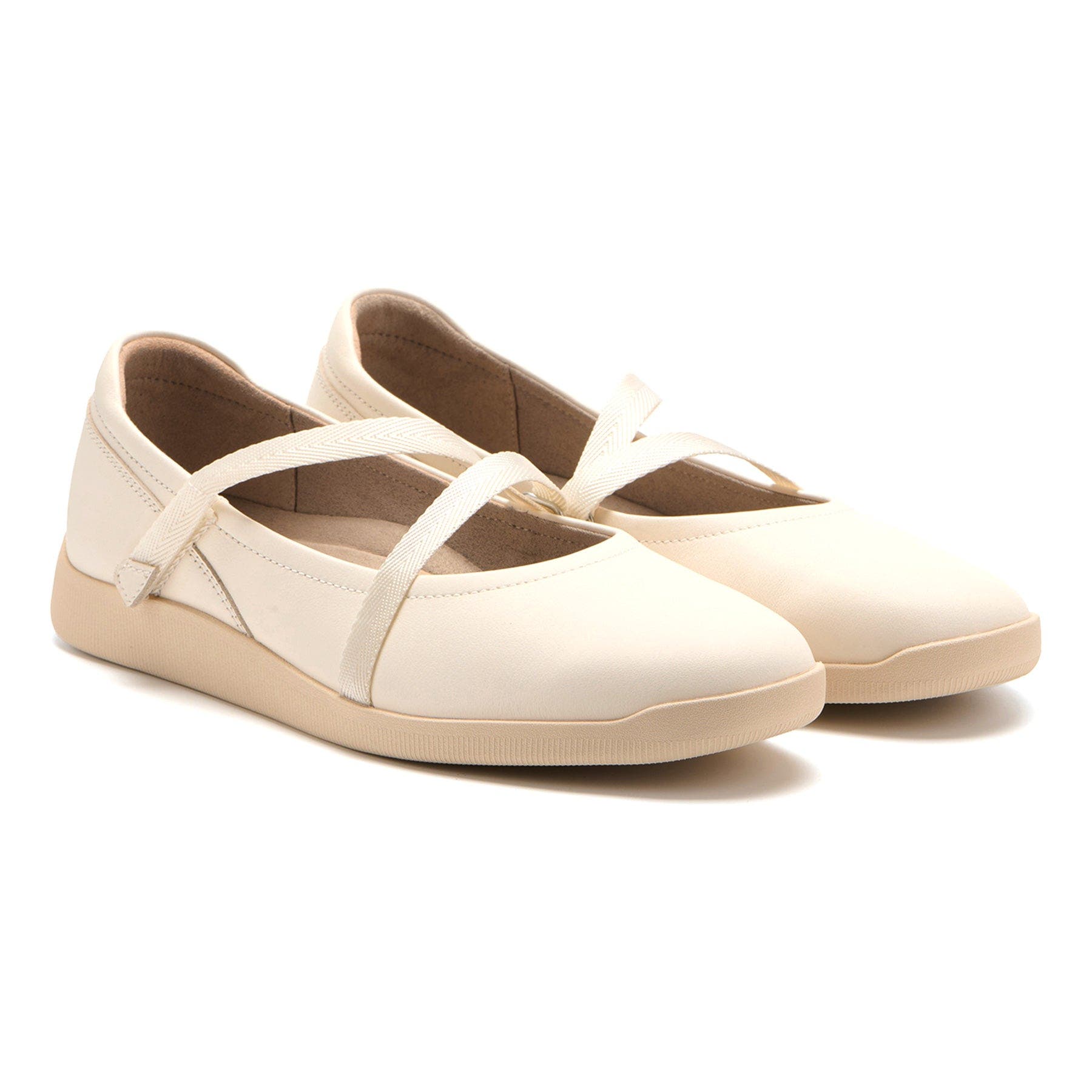 Vela Mary Janeflat, Alternate, color, White