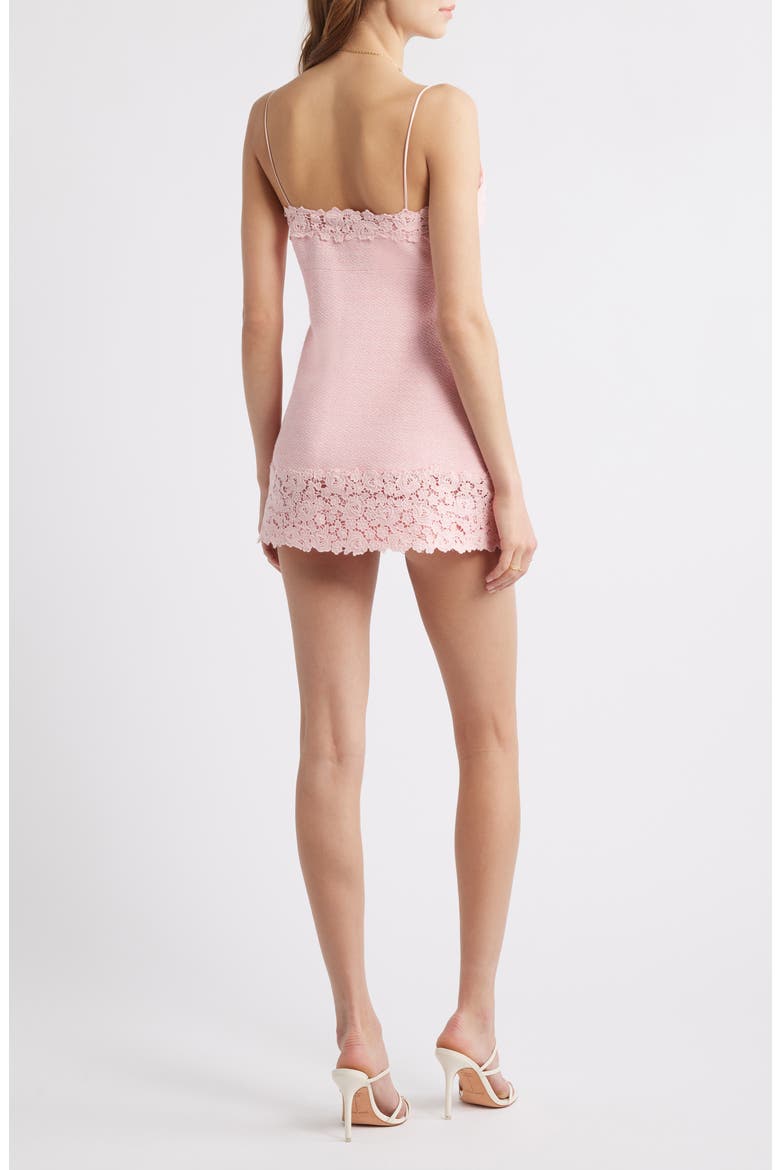 Meva Lace Trim Sleeveless Minidress, Alternate, color, STRAWBERRY SPRITZ