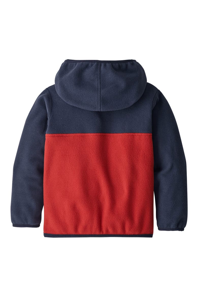 Micro D® Snap-T® Fleece Jacket, Alternate, color, FIRE W/ NEW NAVY
