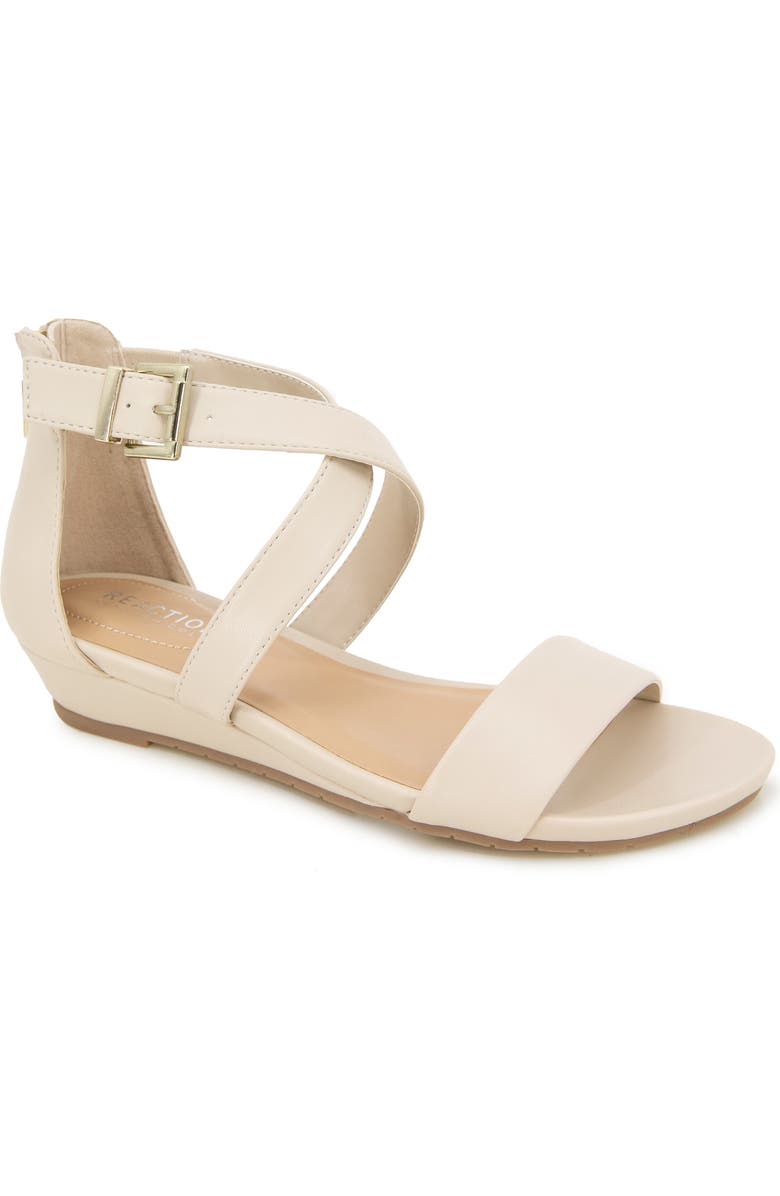 Kenneth Cole Reaction Great Cross Wedge Sandal, Main, color,