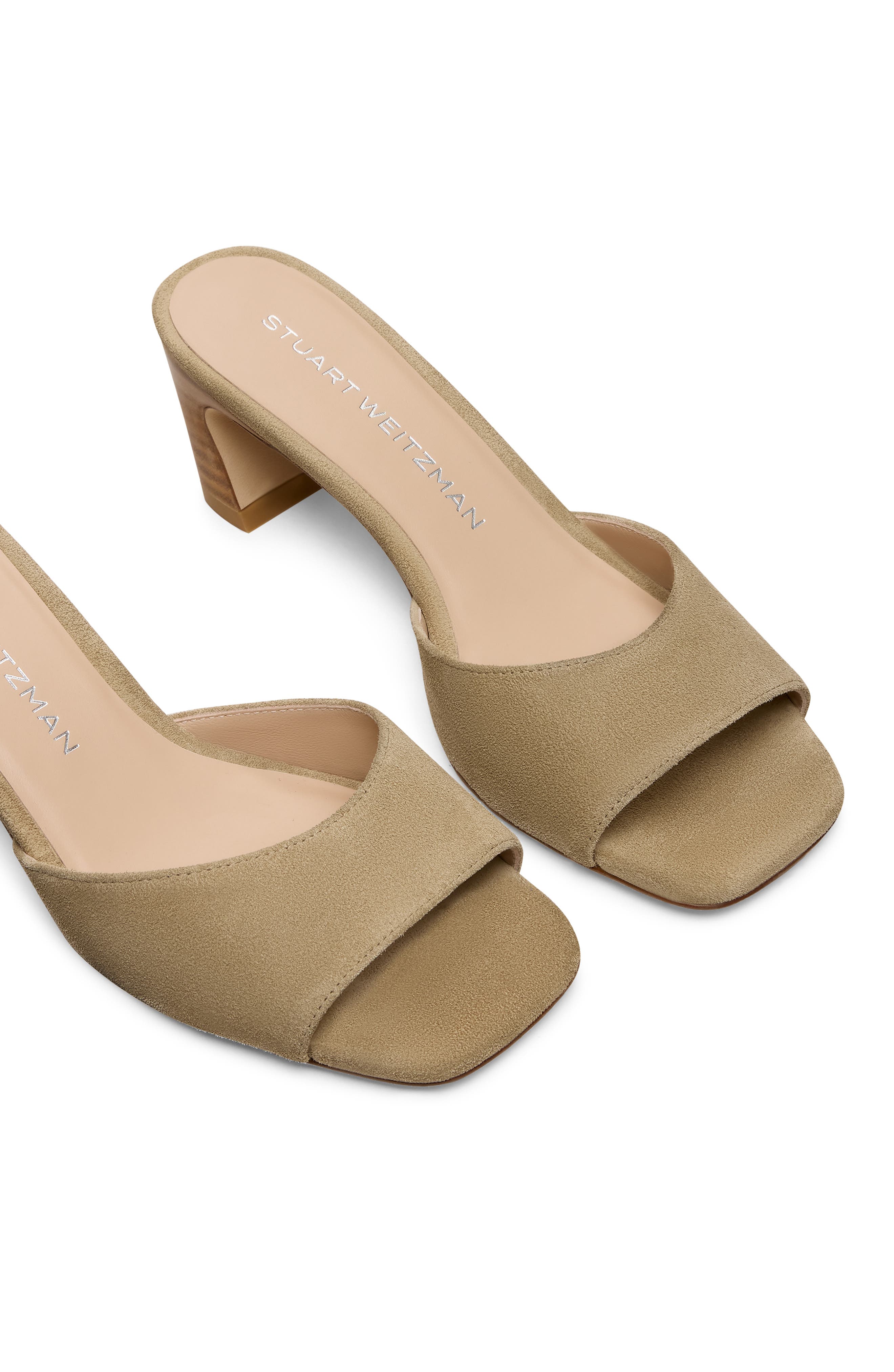 Stassi Slide Sandal, Alternate, color, GOLDEN OLIVE/ NEW CAMEL