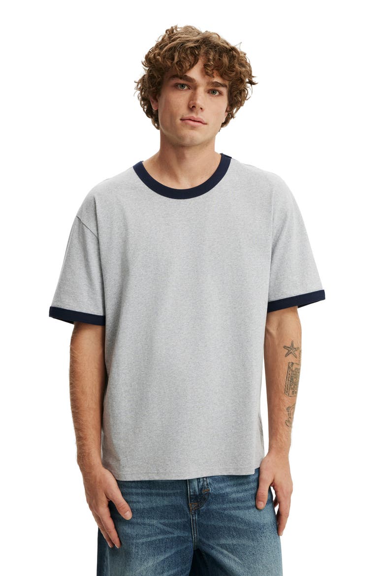 Men's Everyday Fit T-Shirt, Main, color, Grey Marle  Vintage Navy