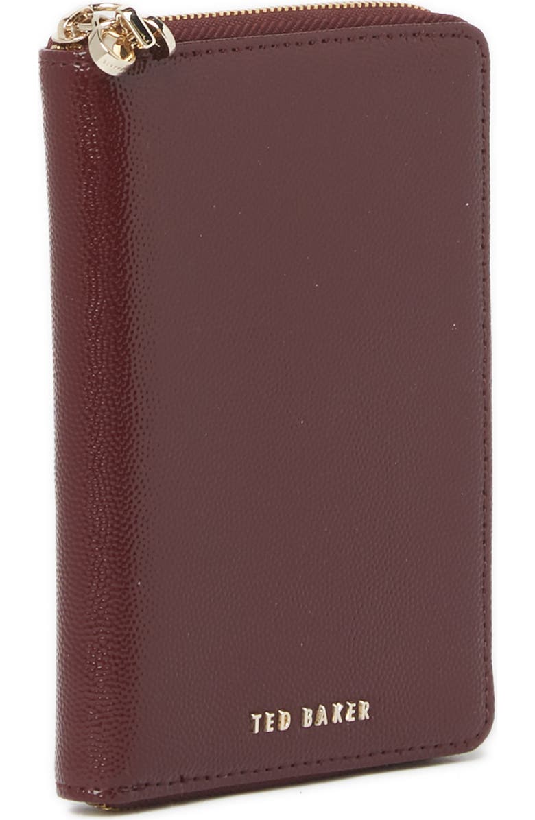 Ted Baker London Ted Baker Olar Mini Charm Leather Wallet, Alternate, color,