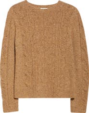 Lafayette 148 New York Cashmere Donegal Cable Sweater