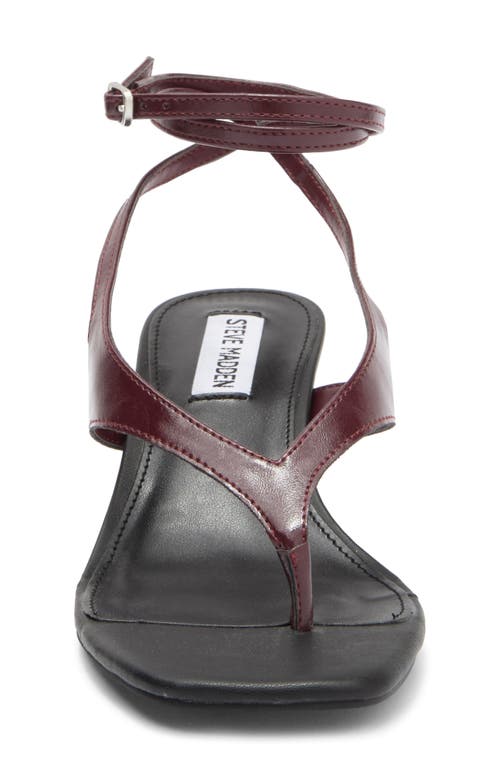 Steve Madden Rayger Ankle Strap Heel Sandal In Red Multi