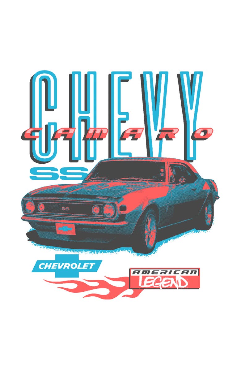 General Motors Men's General Motors Chevy Camaro  Graphic T-Shirt, Alternate, color, White