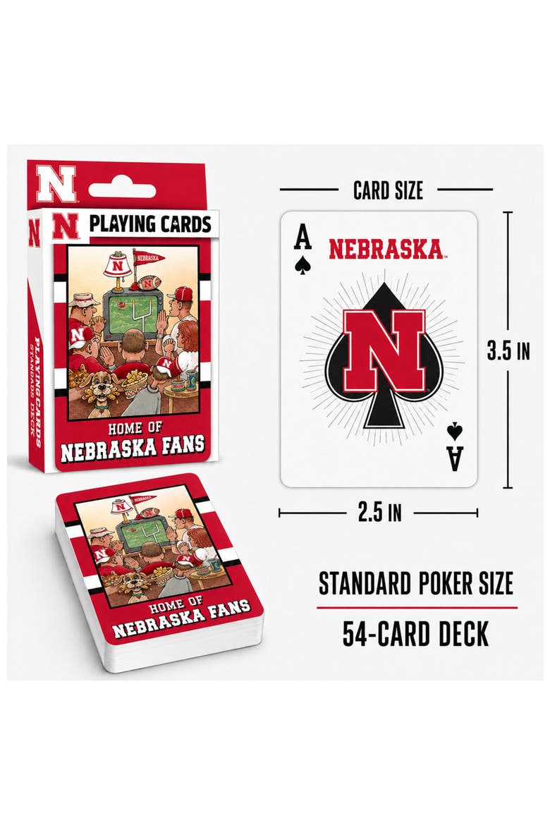 Nebraska Fan Deck Playing Cards, Alternate, color, Multicolor
