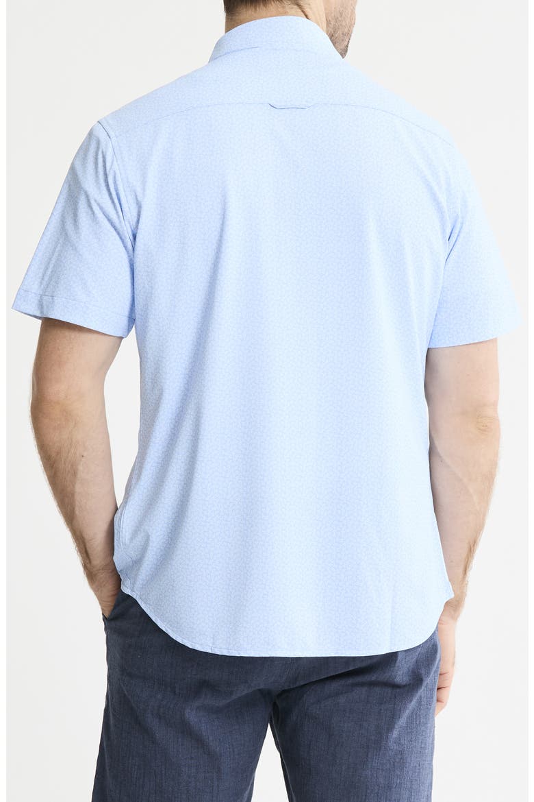 Performance Tech Button-Up Shirt, Alternate, color, LIGHT BLUE