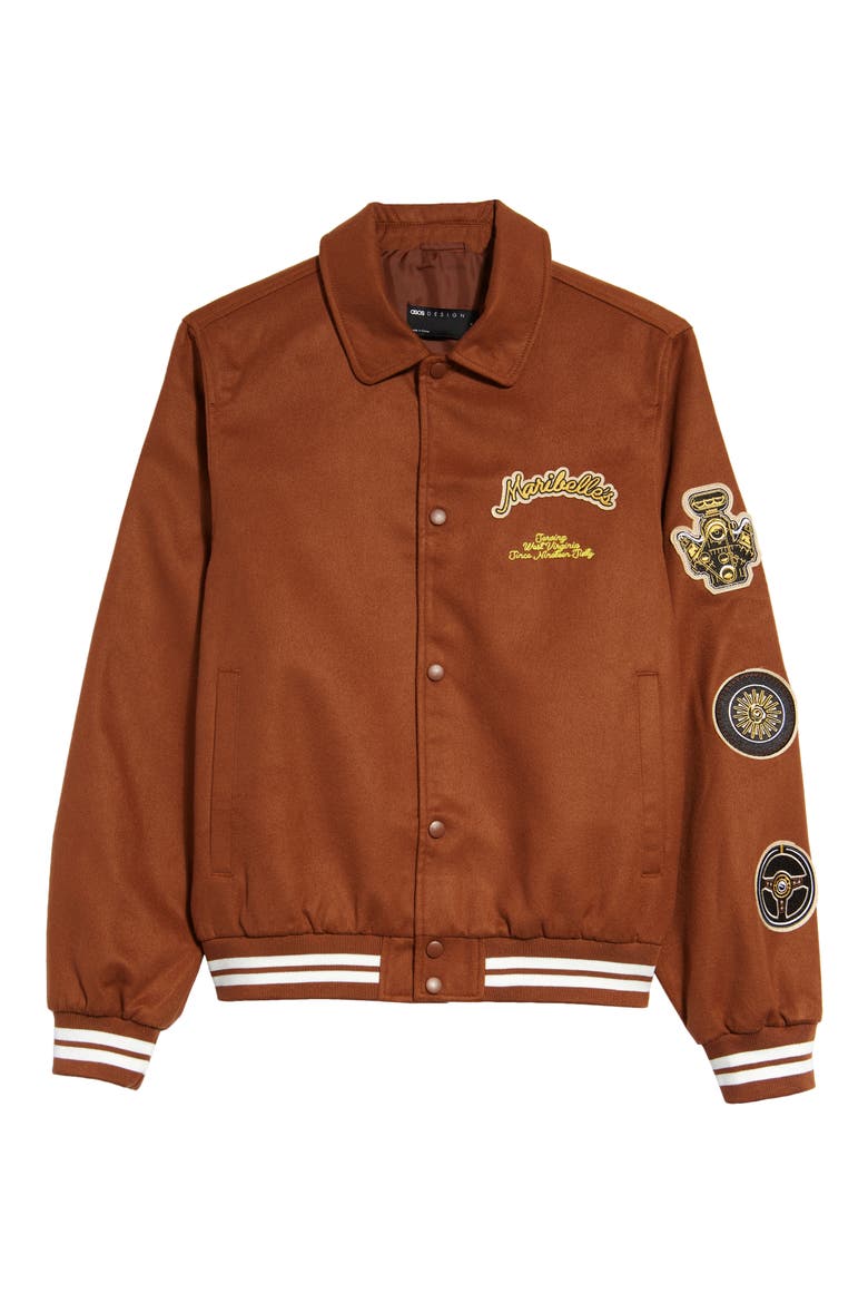 Varsity Jacket, Alternate, color, TAN