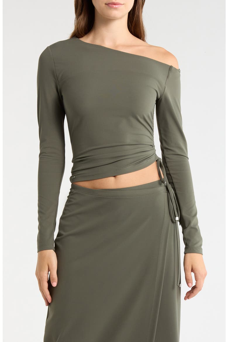 Cloud Off the Shoulder Drawstring Detail Top, Main, color, KAMBABA