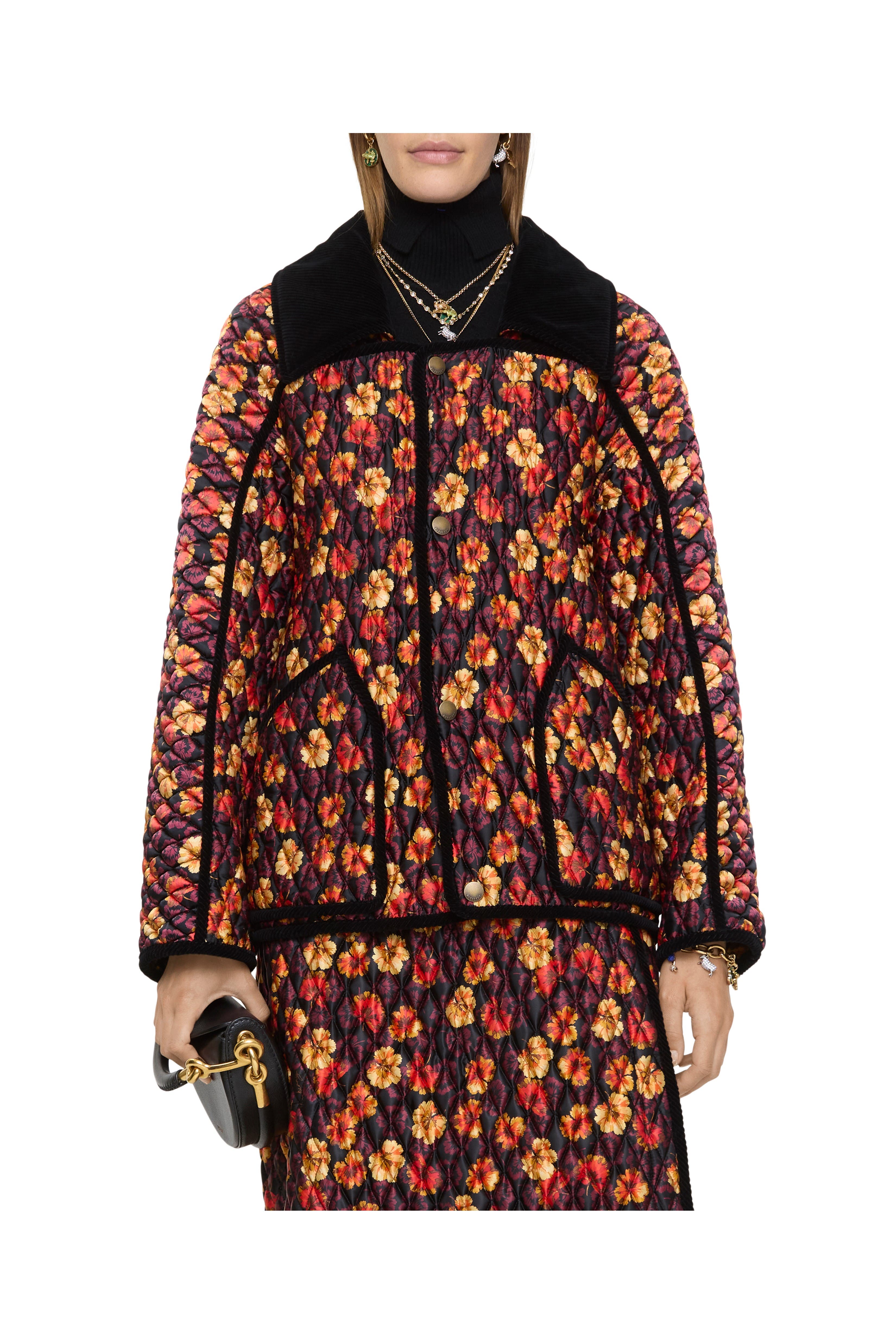 Geranium Leaf Quilted Nylon Floriston Jacket - image 2