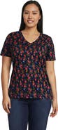 Lands' End Supima Cotton V-neck T-Shirt