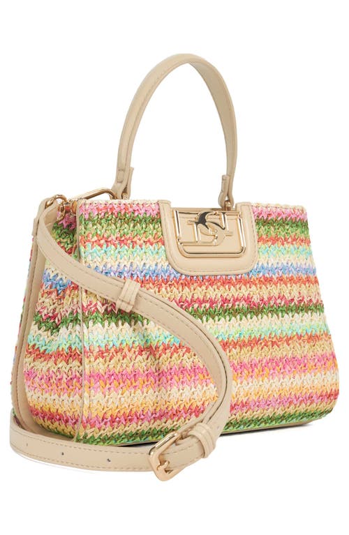 Dune London Dilly Top Handle Bag In Multi Raffia