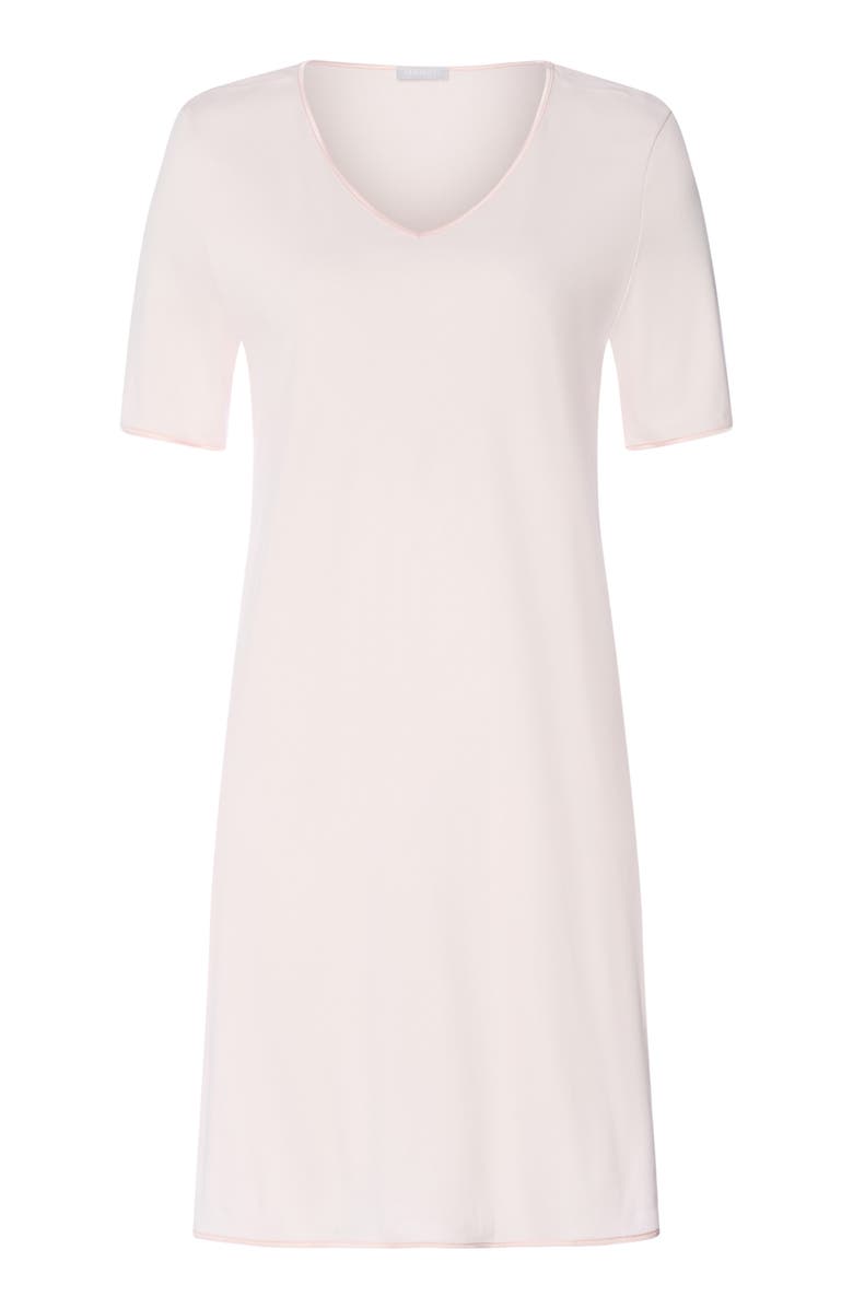 Hanro Cotton & Silk Nightshirt, Alternate, color, Honeydew