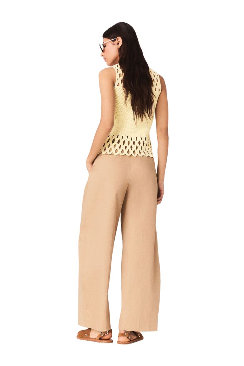 Crochet rhinestone top, Alternate, color, Pale yellow