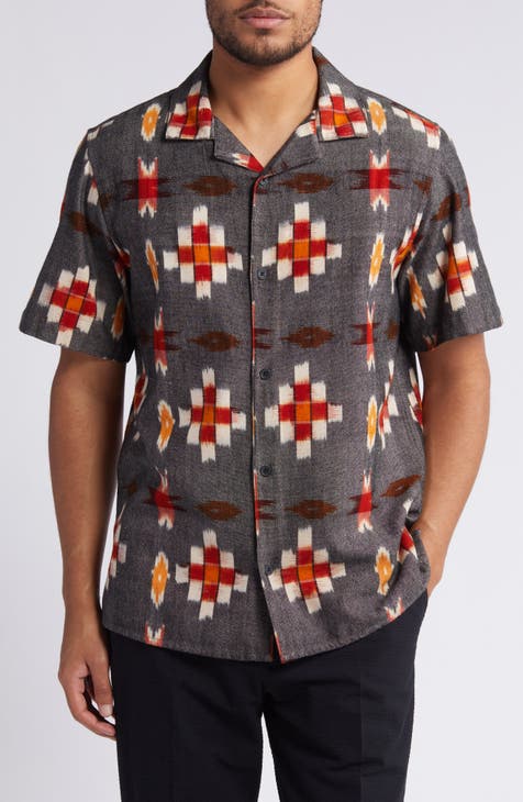 Didcot Ikat Camp Shirt