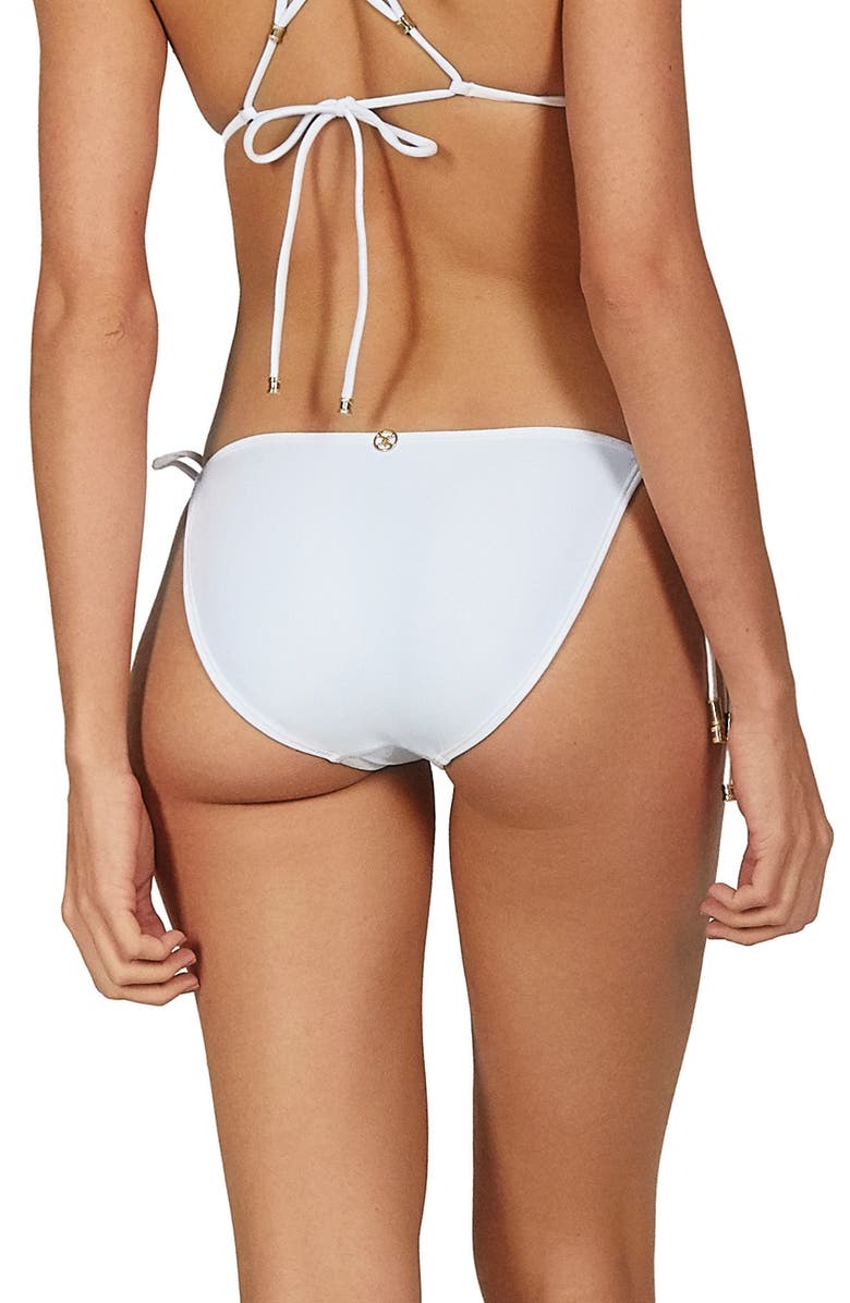 ViX Paula Hermanny Solid Side Tie Bikini Bottoms, Alternate, color, 