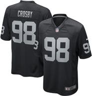 Nike Men's Nike Maxx Crosby Black Las Vegas Raiders Game Jersey