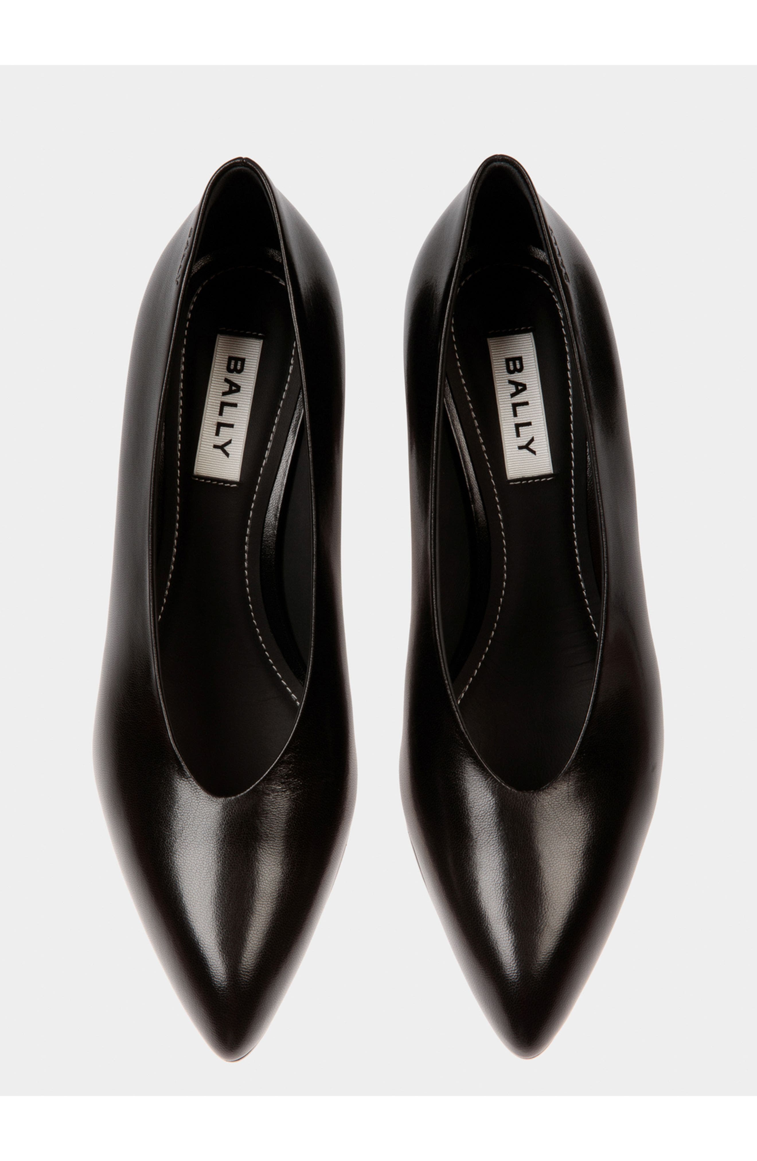 Bally Alva Pump in Leather, Alternate, color, Black