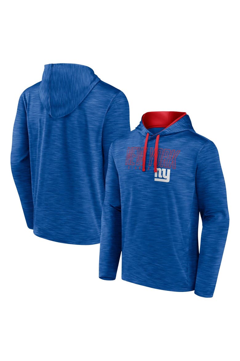 Men's Fanatics Heather Royal New York Giants Hook and Ladder Pullover Hoodie, Main, color, Heather Royal
