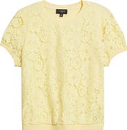 Tahari ASL Lace Front Sweater