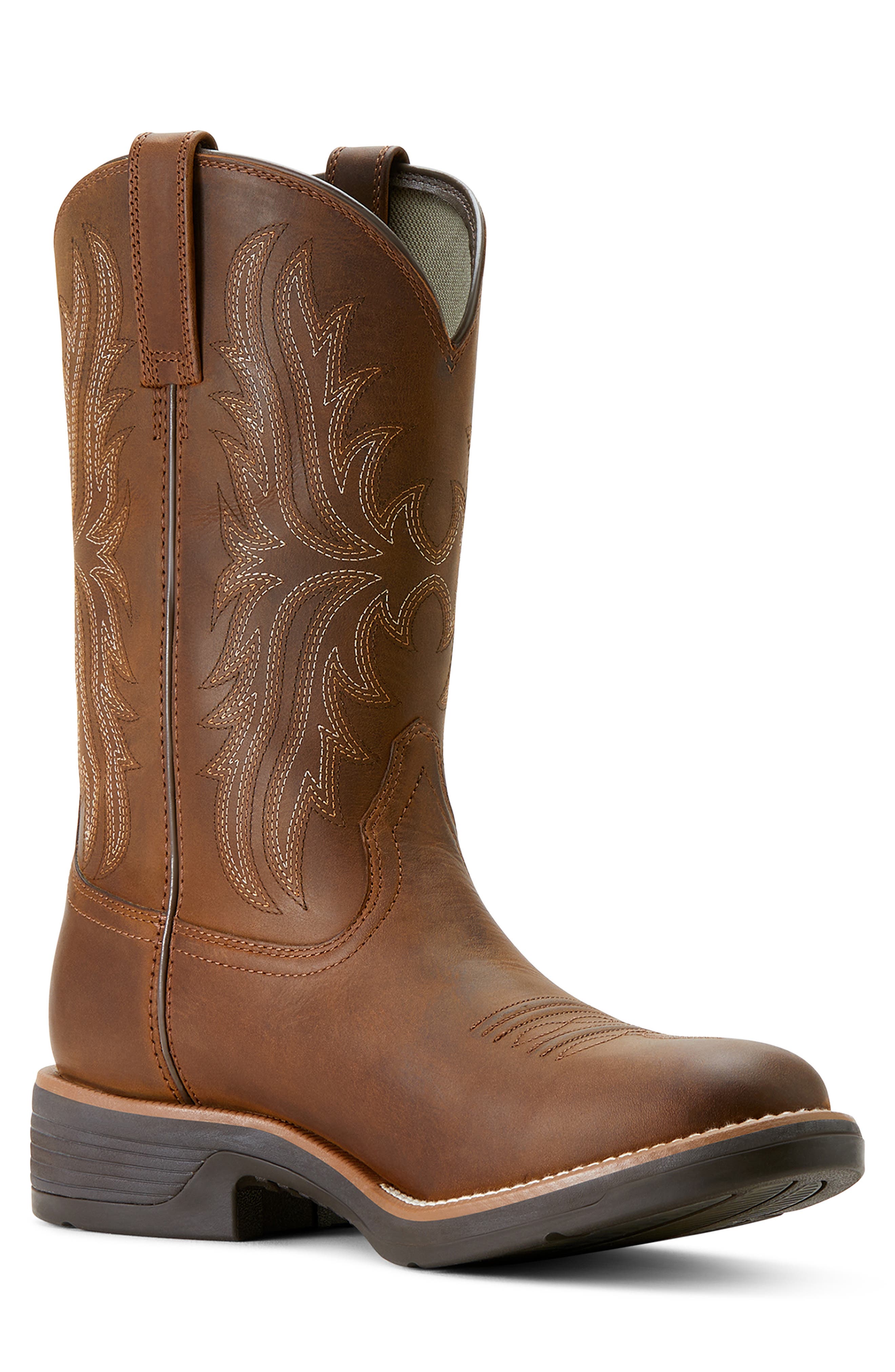 Ariat Ridgeback Round Toe Cowboy Boot, Alternate, color, Brown