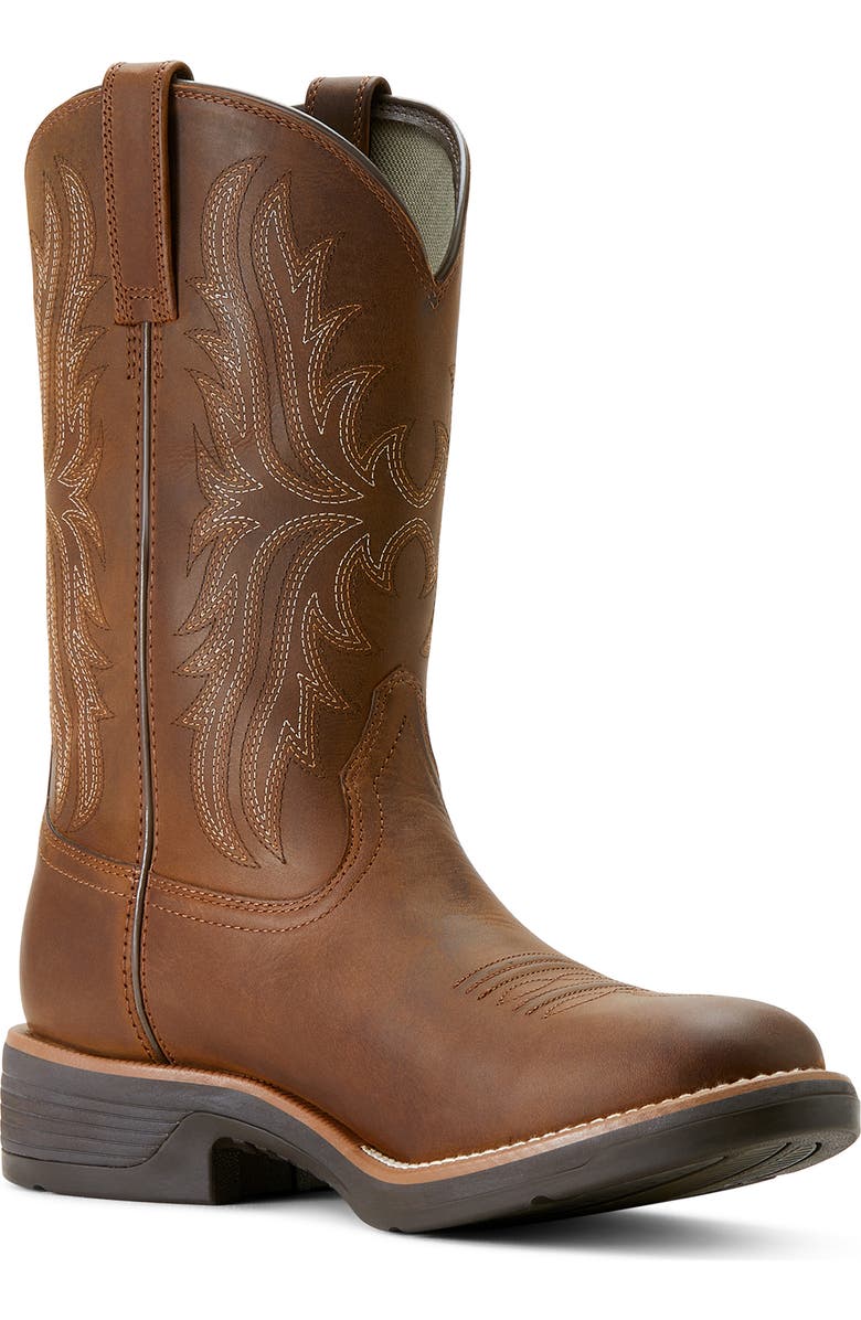 Ariat Ridgeback Round Toe Cowboy Boot, Alternate, color, Brown
