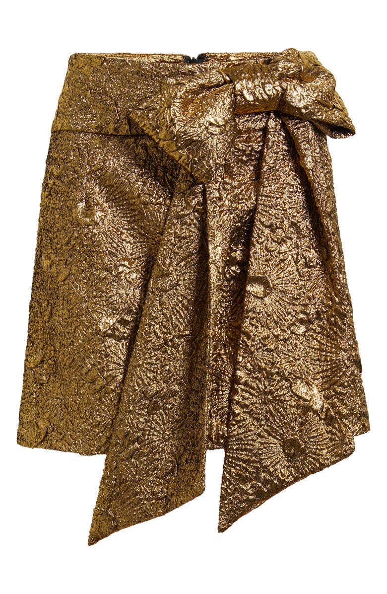 CIEBON Luana Metallic Jacquard Miniskirt, Alternate, color,