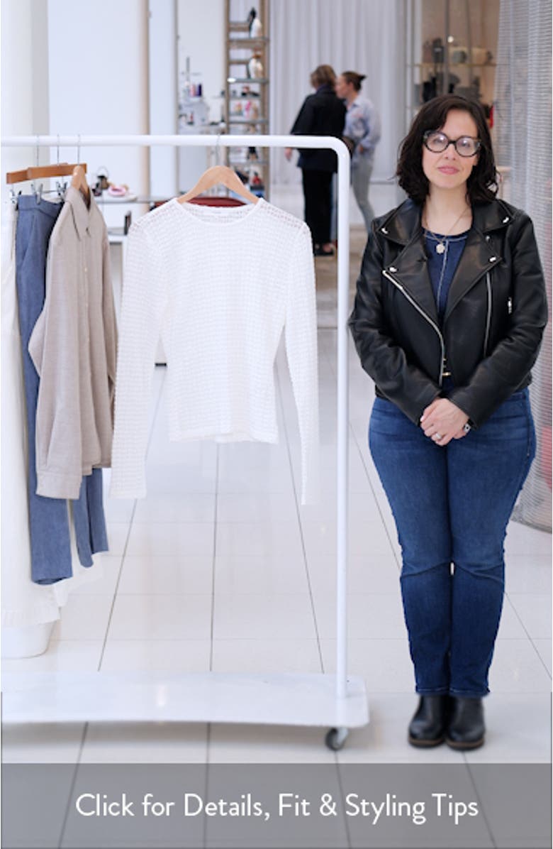 Textured Long Sleeve Knit Top, sales video thumbnail