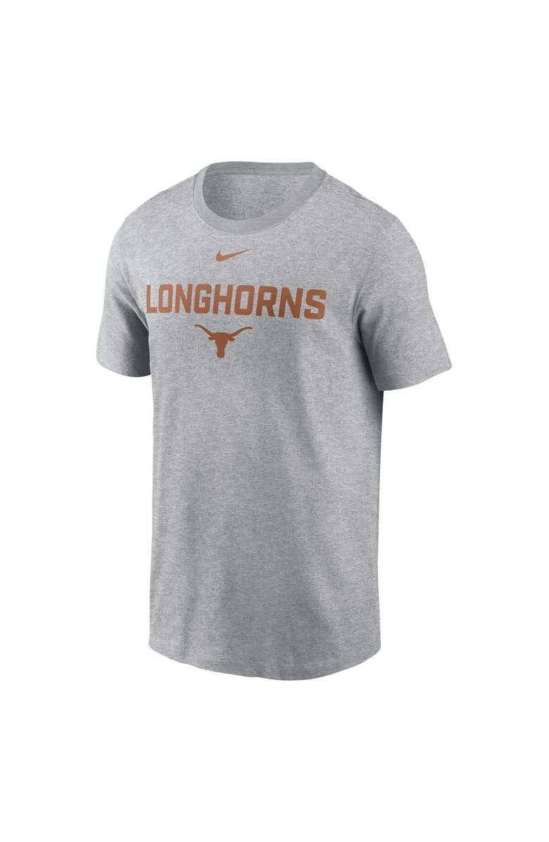 Nike Men's Nike Heather Gray Texas Longhorns Campus 2-Hit T-Shirt, Alternate, color, Heather Gray