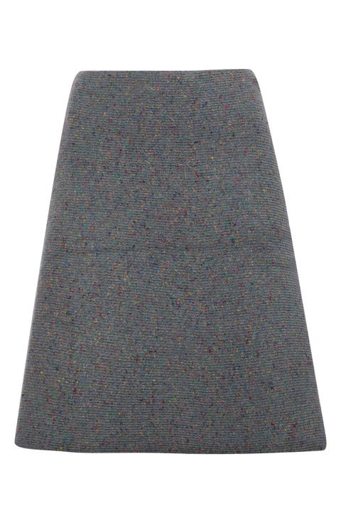 Capucine Wool Donegal Sweater Skirt