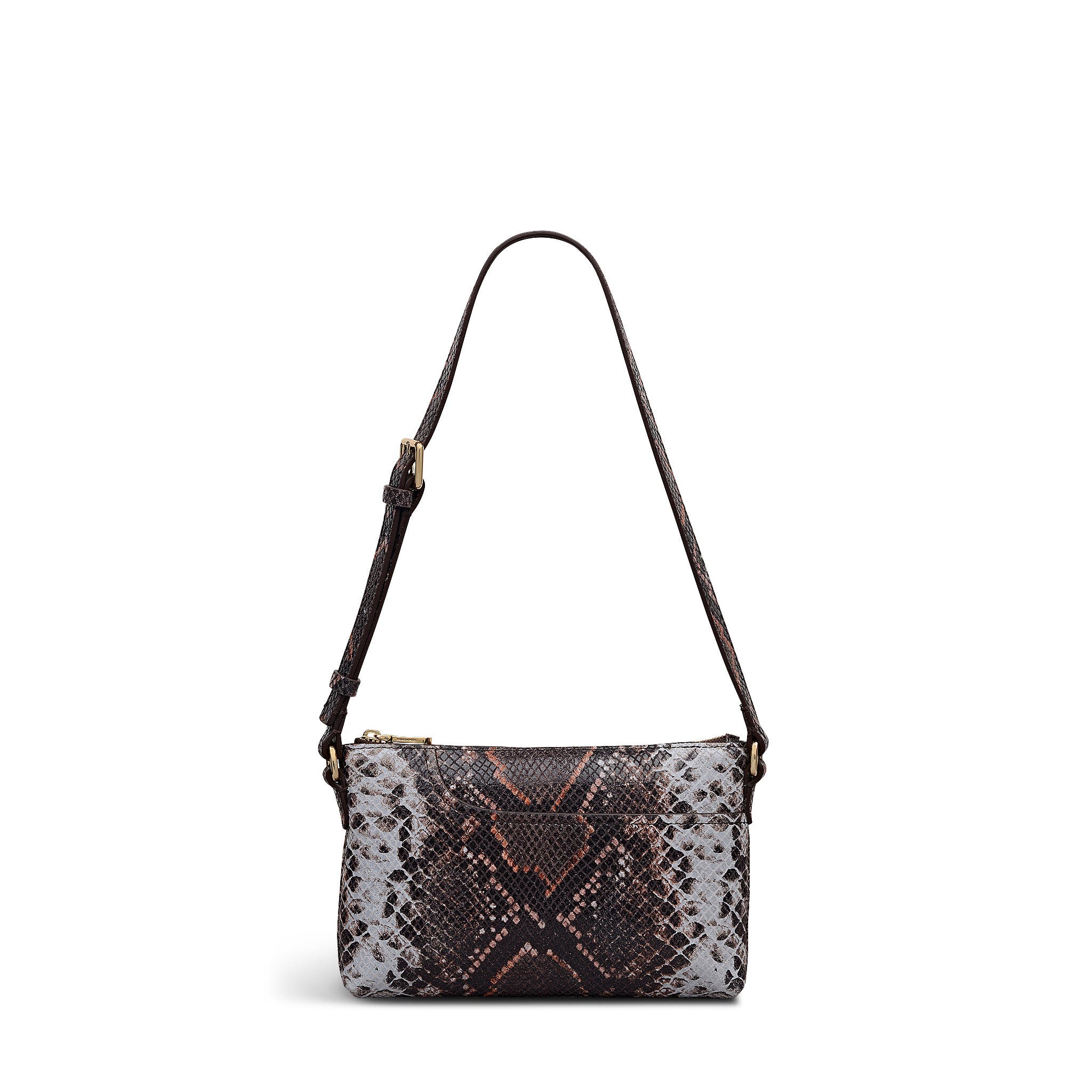 Radley Pockets - Faux Snake Mini Ziptop Shoulder Bag, Main, color, Carmine