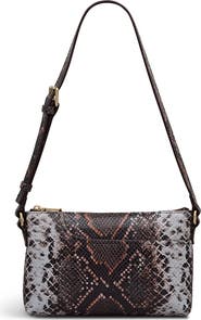 Radley Pockets - Faux Snake Mini Ziptop Shoulder Bag